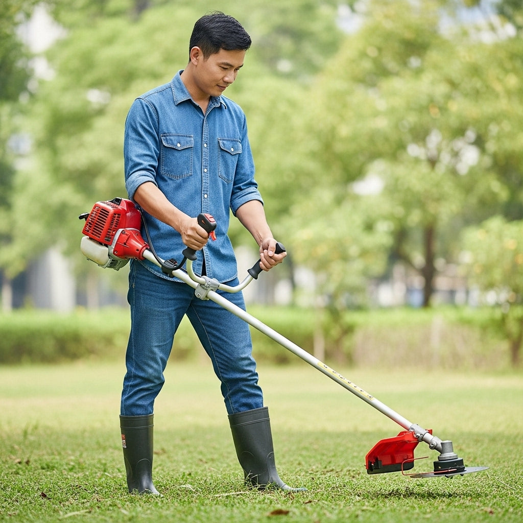 Guadaña Recargable con Doble Batería – Potencia y Libertad para tu Jardín 🌿